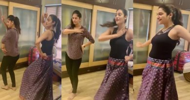 beautiful nusrat mesmerize fans by dancing in madhuri dixits song