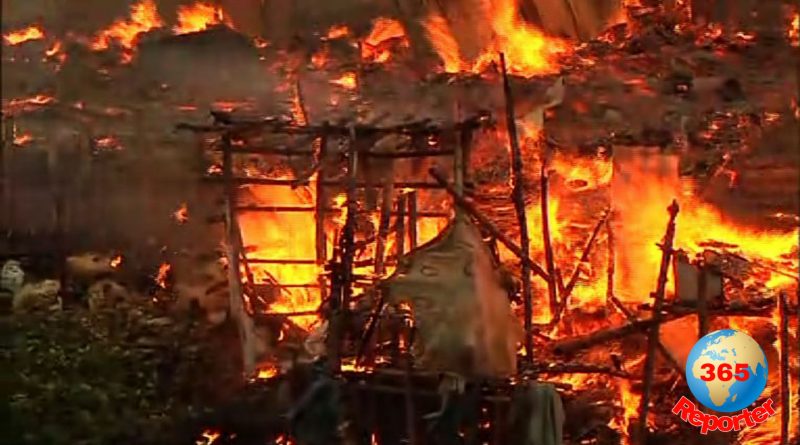 destructive fire in narkeldanga basti- 50 house burns to ashes