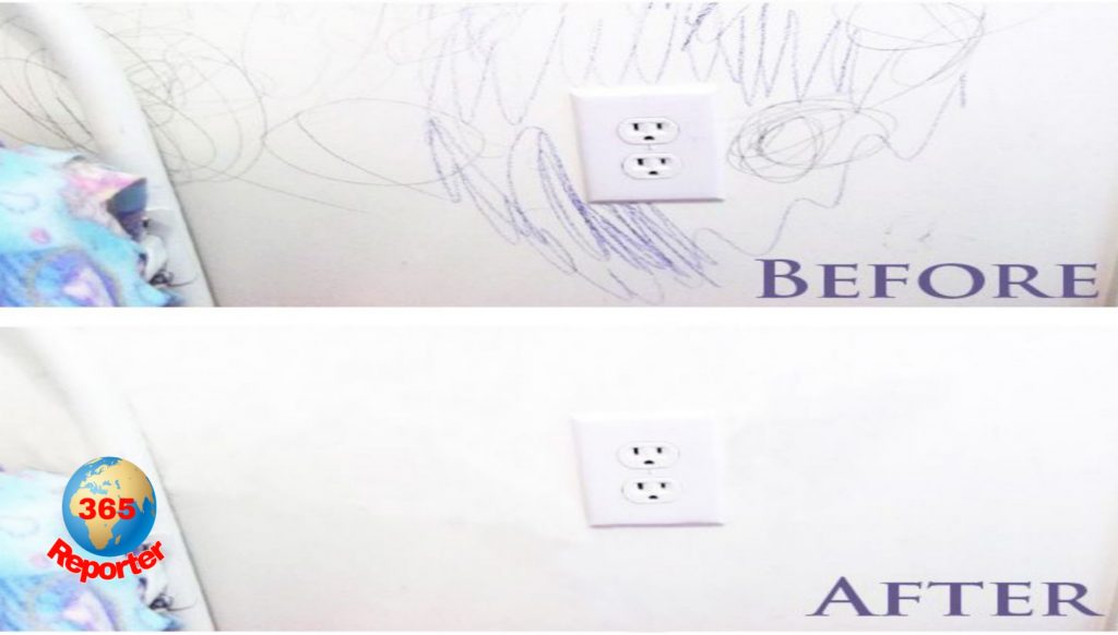 how to remove oil or ink stains from the wall