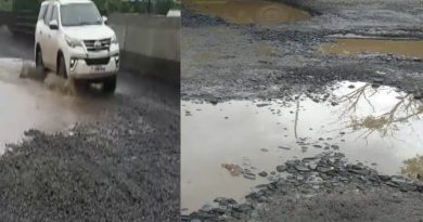 people are angry to see poor condition of belghoria expressway