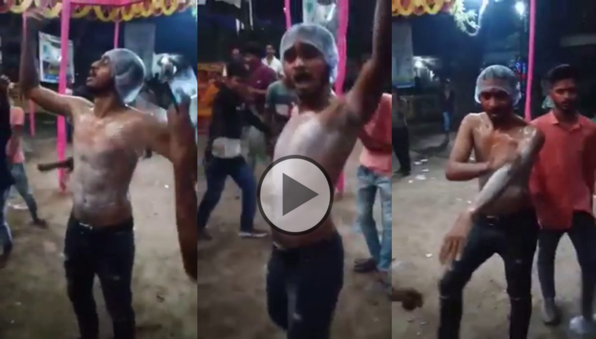 a man dances on tumpa song by soap sanitize goes viral