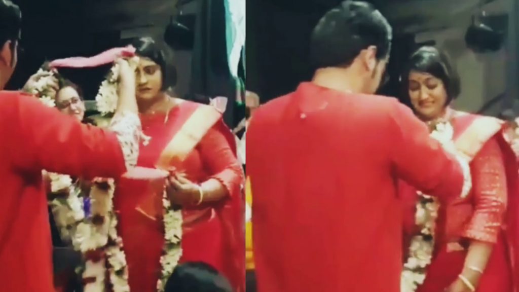 Anirban Bhattacharya and Madhurima Goswami romantically dance on their marriage