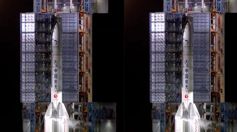 Chinese spaceship Chang yang starts the mission moon