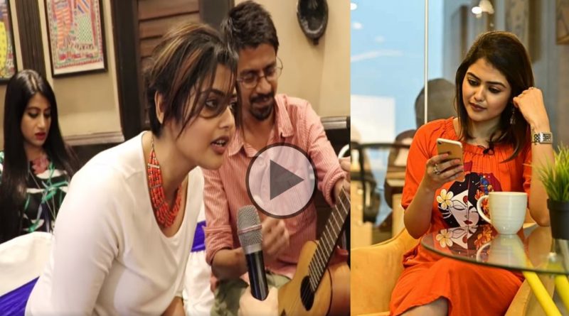 in the light of Dipabali Diwali actress singer Saayoni Ghosh sings a song for getting relief from corona