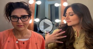 Actress Swastika Chatterjee changes her hairstyle on Genda Phool Boro Loker Beti Lo song