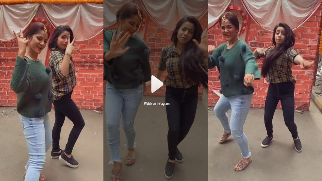 Gunjan aka Trina Saha amuses her fans by dancing with Nanad Sonal on Neha Kakkar Dhating Naach