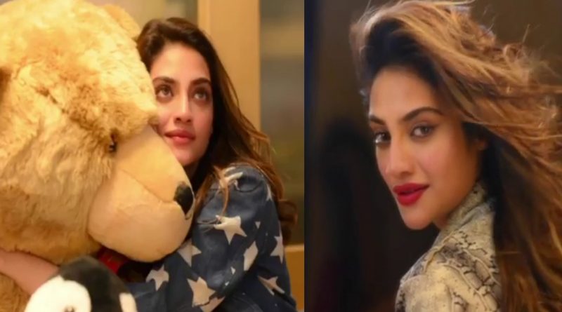 Heart throb Nusrat Jahan performs photoshoot with Teddy Bear and it is so cute