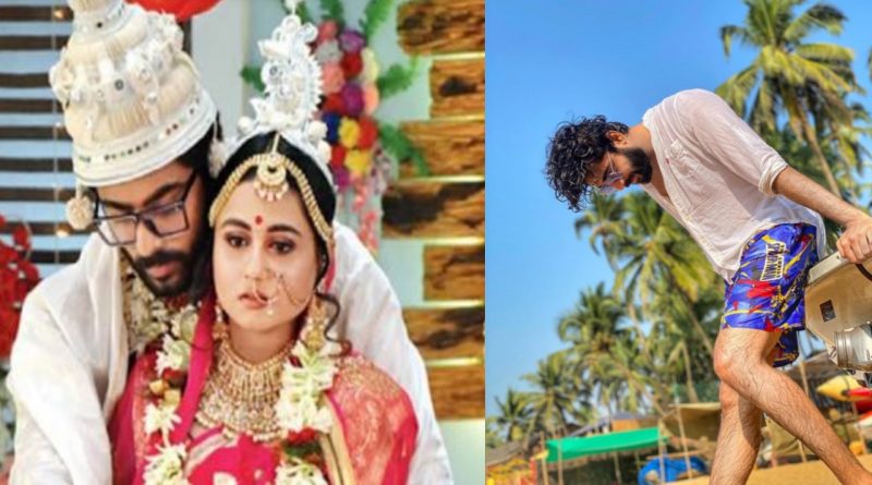 Before jumping in the water, Karno aka Krushal Ahuja from Radhika serial does this action