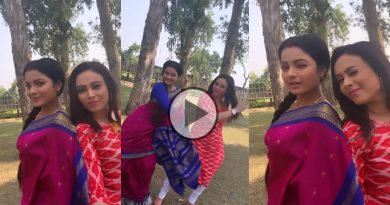 Jibon Sathi actress Pooja Ganguly aka Riddhima and Diya Basu dance on Akhiyon Se Goli Mare and netijens praise it