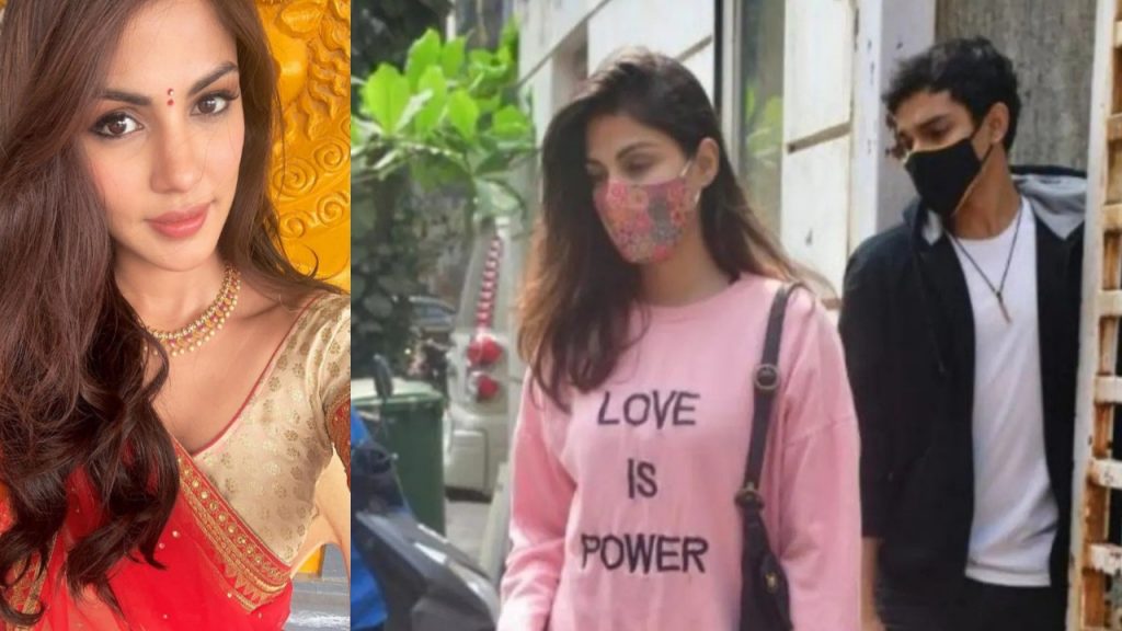Rhea Chakraborty wears love is power titled t shirt