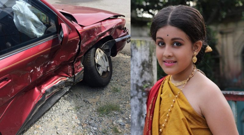 Balika Bodhu Adrija Mukherjee falls in car accident and start working with plaster in hand