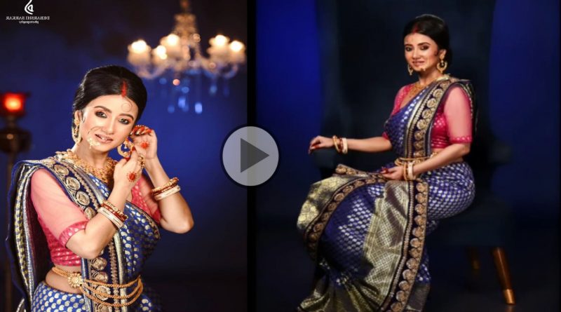 Dancing diva Monami Ghosh as new bride notun bou saaj e video goes viral