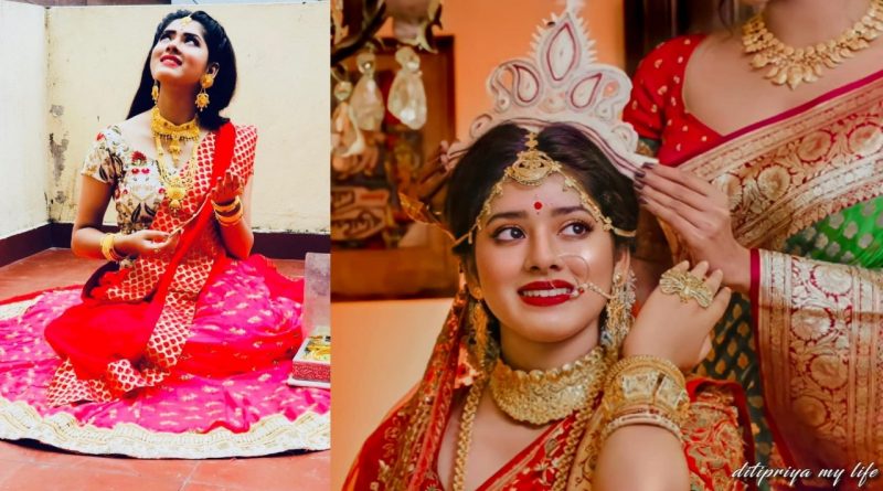 Rani Rashmoni DItipriya Roy dresses like new bride and it amuses millions of fans