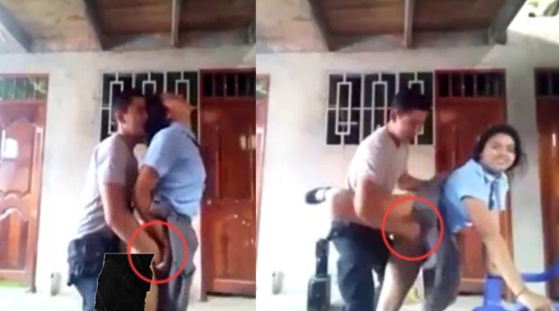 a girl student and a boy in scholl do this and police catches them