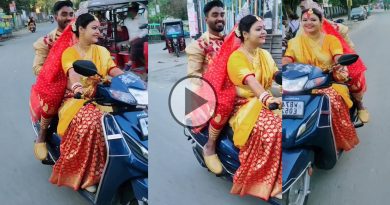 new bride sudeshna sarkar rides her husband krishna deb on scooty and goes to laws house