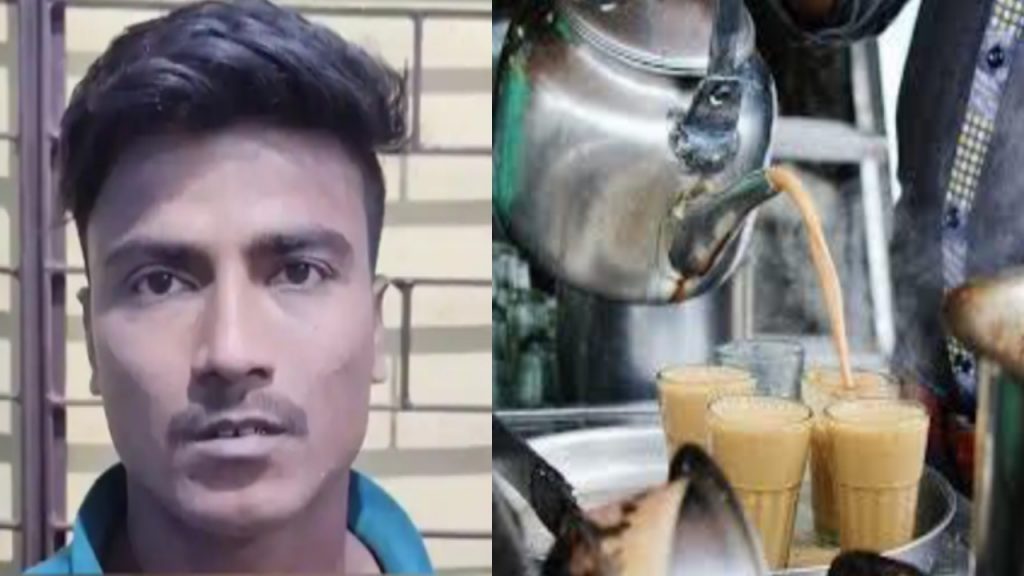 tea shop owner delays to serve tea so customer beats him and son