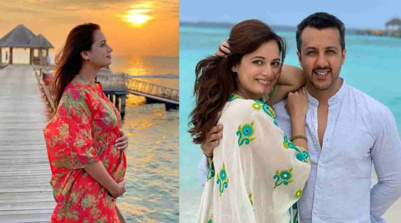 dia mirza is gorbhoboti after 1st month of marriage see baby bump