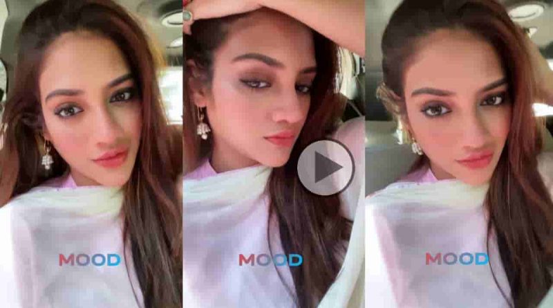nusrat jahan is caught on traffic jam and makes this video