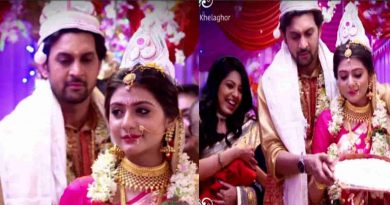 purna and shantu tie knot with each other in khelagor serial star jalsha