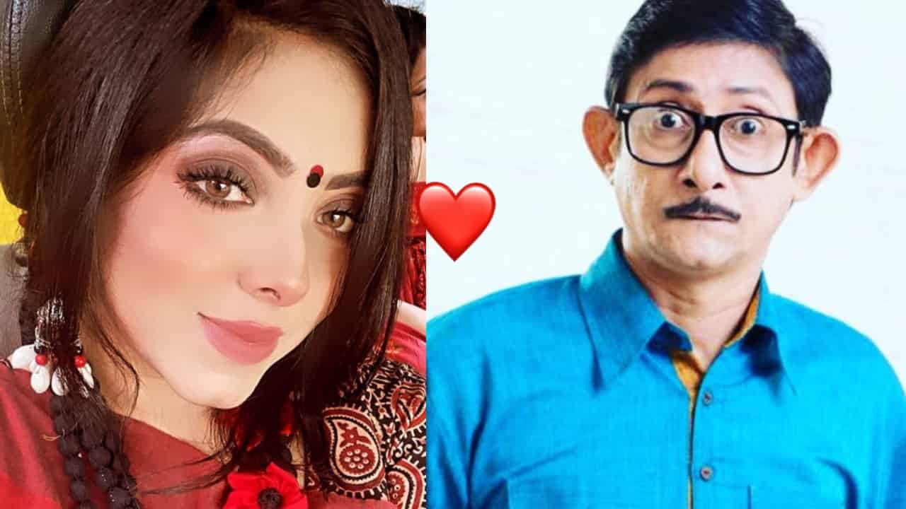 actor kanchan mallick girlfriend sreemoyee chattoraj acts on rabindrasangeet
